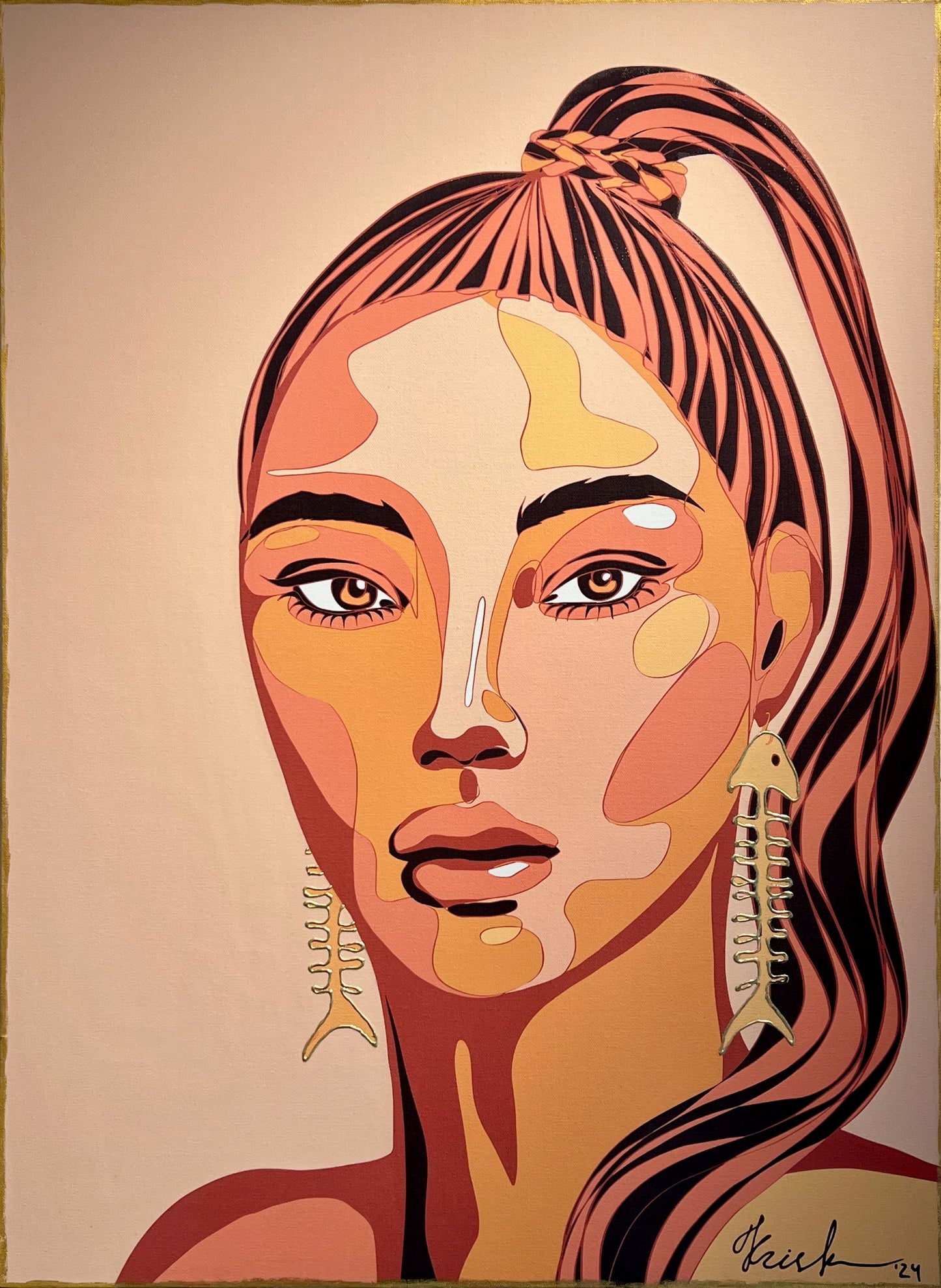 Kris K "A Plate at Her Table" (1/50), 2024