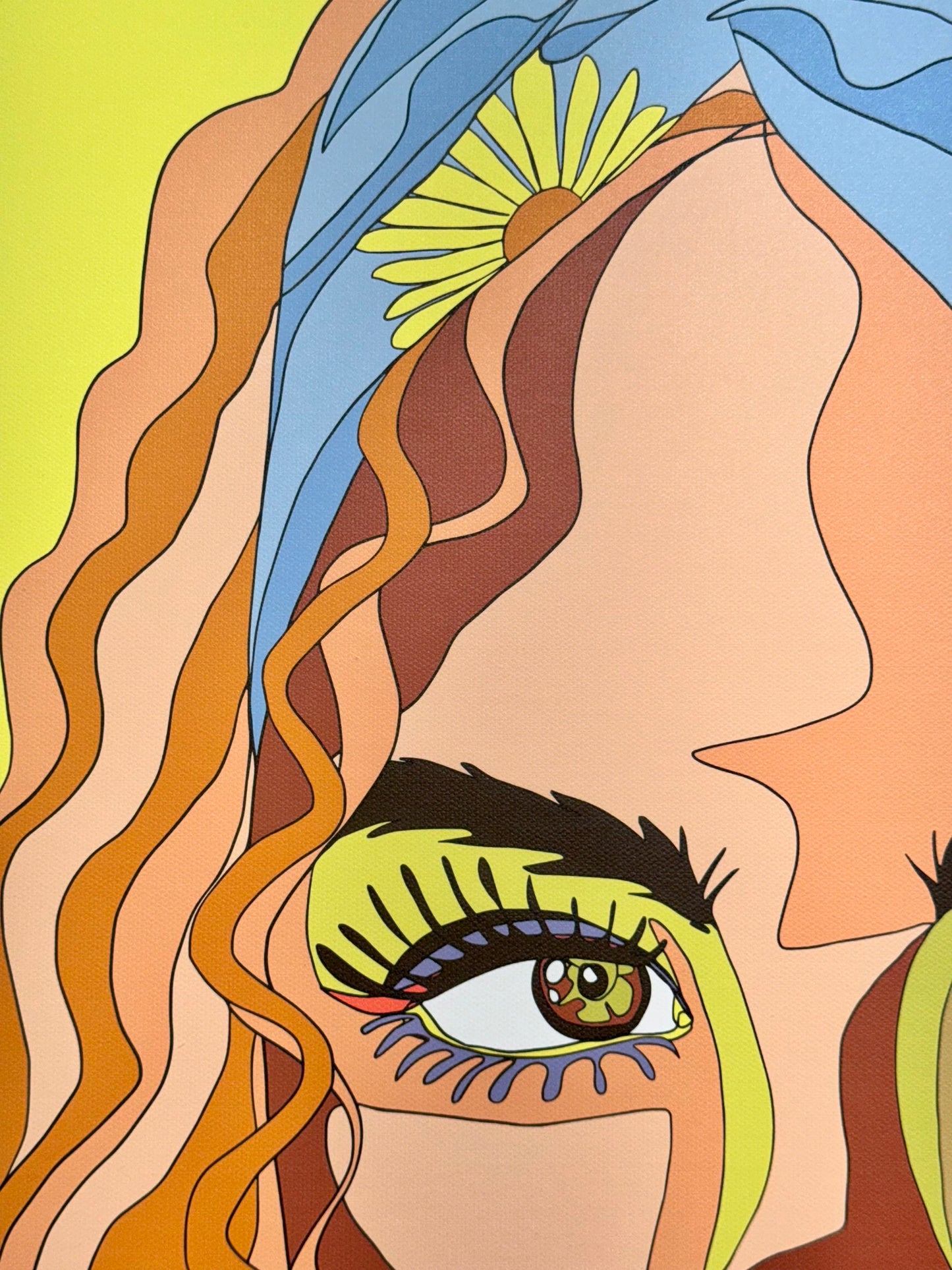 Kris K "Tangerine Ripples" (1/150), 2024